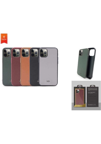 Apple iPhone 12 Pro Max Kılıf Kajsa Luxe Collection Hakiki Deri Kapak modelleri