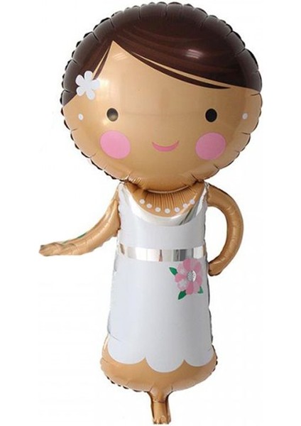 Süper Shape Gelin Şekilli Folyo Balon 86 x 45 cm 1 Adet