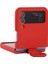 Z Flip 3 Case İçin Samsung Galaxy Z Flip 3 Parmak Yüzükü Liquid Silica Gel silicone Koruma Mobil Telefon Davaları Cep Telefonu Kılıfları (Yurt Dışından) 3