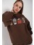 Kadın Oversize Coffee Baskılı Sweatshirt 2