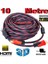 10 Metre Sargılı HDMI Kablo Full Hd 2160P Kaliteli Sargılı 10MT 1