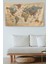 Duvar Örtüsü / Halısı Güncel Türkçe Dünya Haritası Ahşap Görünümlü 1