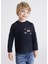 Erkek Çocuk Uzun Kol Tişört Lacivert 4001 1