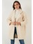 Oversize Astarlı Cepli Peluş Teddy Kaban Bayan Kaban 497TEDDY 4