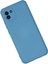 Samsung Galaxy A03 Kılıf Nano Içi Kadife Silikon - Mavi 300099 2