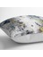 Gri - Sarı Zeminde Modern Sanat Motifli Boya Desenli Dijital Baskılı Yastık Kırlent Kılıfı 4
