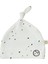 Düğümlü Yenidoğan Şapka Cosmos Beyaz Organik Pamuk 1