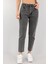 90's Füme Fit Mom Jean Likralı Kot Pantolon 1