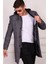 PLT8335 Dewberry Erkek Palto-Diagonal Lacivert 4