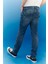 Erkek Rider Slim Fit Normal Bel Denim Esnek Jean Kot Pantolon 3