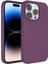 Apple iPhone 14 Pro Kılıf 3D Lansman Silinebilir Yüzey Sert Kivi Kapak Mor 1