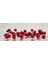 Yılbaşı Süsü Yapay Kokina Çiçeği 5li Set 10CM Çiçek Süsü Saksi Süsü Kapı Süsü Malzemesi 3
