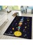 Nesa_Decor Takım Yıldızı Galaksi Halısı, Çocuklar Için Sevimli Uzay Temalı Halı, Uzay Yolu Halı 3