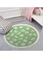 Nesa_Decor Yuvarlak Kreş Halısı, Eğitici Çocuk Odası Halısı, Bambu Kalite Dokuma Taban Halı 3