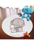 Nesa_Decor Yuvarlak Fil Desenli Dijital Baskı, Yıkanabilir Halı, Sevimli Çocuk Odası Halısı 2