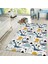 Nesa_Decor Dinozor Desenli Modern Makinada Yıkanabilir Dokuma Taban Çocuk Odası Halısı 1