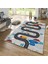 Nesa_Decor Yol ve Araba Temalı Kaymaz Taban Çocuk Oyun Halısı Dijital Baskı Makinede Yıkanabilir 3