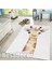 Nesa_Decor Dijital Baskı Kaymaz Dokuma Taban Sevimli Zürafa Desenli Halı Yolluk ve Çocuk Halısı 3