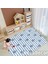 Nesa_Decor Gemici Çapa Desenli Halı Dijital Baskı Kaymaz Taban Yıkanabilir Denizci Halısı 3