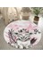 Nesa_Decor Pembe Kaplan Figürlü Çocuk Odası Halısı Dijital Baskı Yıkanabilir Kaymaz Taban 4