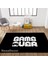 Nesa_Decor Genç Odası Halısı Game Over Desen Siyah Dokuma Taban Halı 3