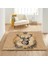 Nesa_Decor Kahverengi Zeminde Geyik Kafası Desenli Yeni Yıl Halısı Yılbaşı Halısı 3
