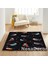 Nesadecor Kuş Desenli Modern Halı Dijital Baskı Oda Halısı Kaymaz Taban 3