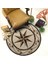 Nesa_Decor Pusula Madalyon Hd Kalite Baskı Halı & Mermer Motifli Halı & Kalın, Dekoratif, Lüks Halı 2