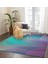 Nesa_Decor Mor Yaprak Motifli Dekoratif Salon, Oturma Odası Halısı 2