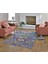 Nesa_Decor Çini Işleme Şık Dekoratif Türk Motifleri Oturma & Salon Halısı 3