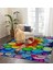 Nesa_Decor Şık Tasarım Salyangoz Desenli Gökkuşağı Motifli Salon & Hobi Odası & Çalışma Oda Halısı 2