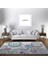 Nesa_Decor Mandala Sanat Renkli Çiçek Desenli Şık Tasarım Salon, Oturma Odası Halısı 1