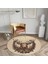 Nesa_Decor Geyik Desenli Hd Dijital Baskı Dokuma Taban Yılbaşı Halısı Yeni Yıl Halısı 3