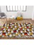 Nesa_Decor Içicek Desenli Modern Dijital Baskı Oda Halısı Yıkanabilir Kaymaz Taban 2