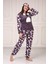 Göz Bantlı Büyük Beden Polar Pijama Takım 3