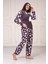 Göz Bantlı Büyük Beden Polar Pijama Takım 5