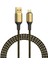 Golden Series GD-102 Micro USB Kablo 2.4A 20W Hızlı Şarj Kablosu 18K Altın Kaplama 2 Metre 2