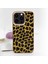 Apple iPhone 13 Kılıf Kajsa Glamorous Serisi Leopard Combo Kapak 4