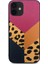 Apple iPhone 12 Kılıf Kajsa Glamorous Serisi Leopard Combo Kapak 2