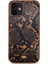 Apple iPhone 12 Kılıf Kajsa Glamorous Serisi Snake Pattern Kapak 2