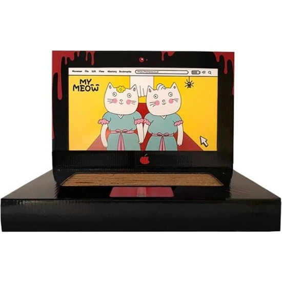 Miyav Laptop Kedi Tırmalama Kartonu