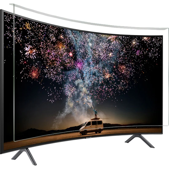 Bestomark Kristalize Panel Samsung 49KU7500 Tv Ekran Koruyucu Curved Ekran