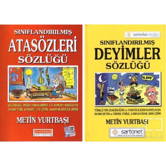 Sınıflandırılmış Atasözleri Sözlüğü + Sınıflandırılmış Deyimler Sözlüğü Ciltli / Metin Yurtbaşı