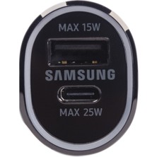 Samsung EP-L4020N Hızlı Araç Şarj Aleti (25W + 15W) - Siyah EP-L4020NBEGWW