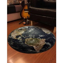 Nesa_Decor 3D Dünya Desenli, Hd Yüksek Kalite Baskı Halısı