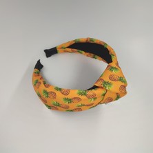 Tedz Collection Turuncu Ananas Desenli Düğümlü Taç
