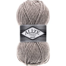 Alize Superlana Maxi 207 Açık Kahve Melanj   5 Adet