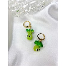 Sıne Accessory Brokoli Cam Küpe