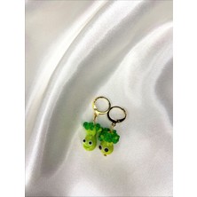 Sıne Accessory Brokoli Cam Küpe