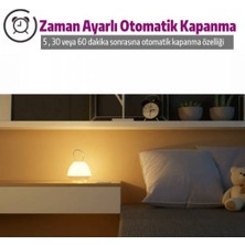 Coofbe Zaman Ayarlı Şarjlı Taşınabilir Gece Lambası, Çocuk Odası Lambası, Kamp Lambası 1600MAH